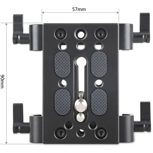 SmallRig Tripod Mounting Kit with 2 x Plates and 2 x 15mm Rod Clamps - Image 2
