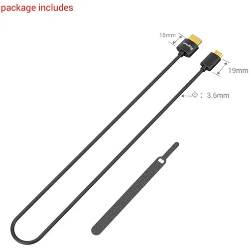 SmallRig Ultra Slim Mini-HDMI to HDMI Cable (21.7") - Image 3