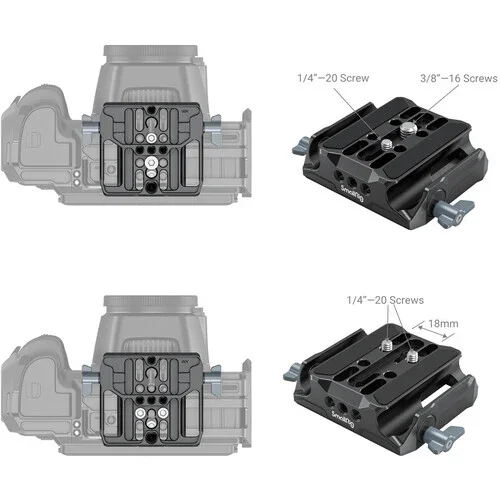 SmallRig Universal Camera Baseplate with 15mm LWS Rod Clamp - Image 5