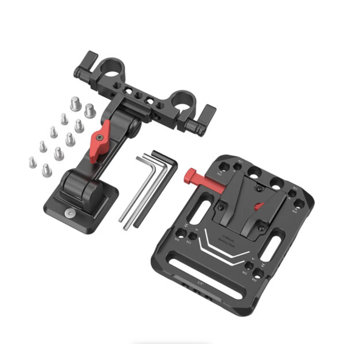 SmallRig V-Lock Battery Plate with 15mm Rod Clamp & Adjustable Arm - Image 3