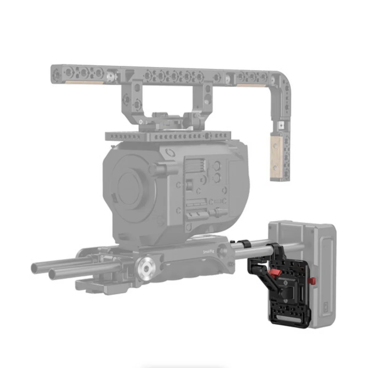 SmallRig V-Lock Battery Plate with 15mm Rod Clamp & Adjustable Arm - Image 7