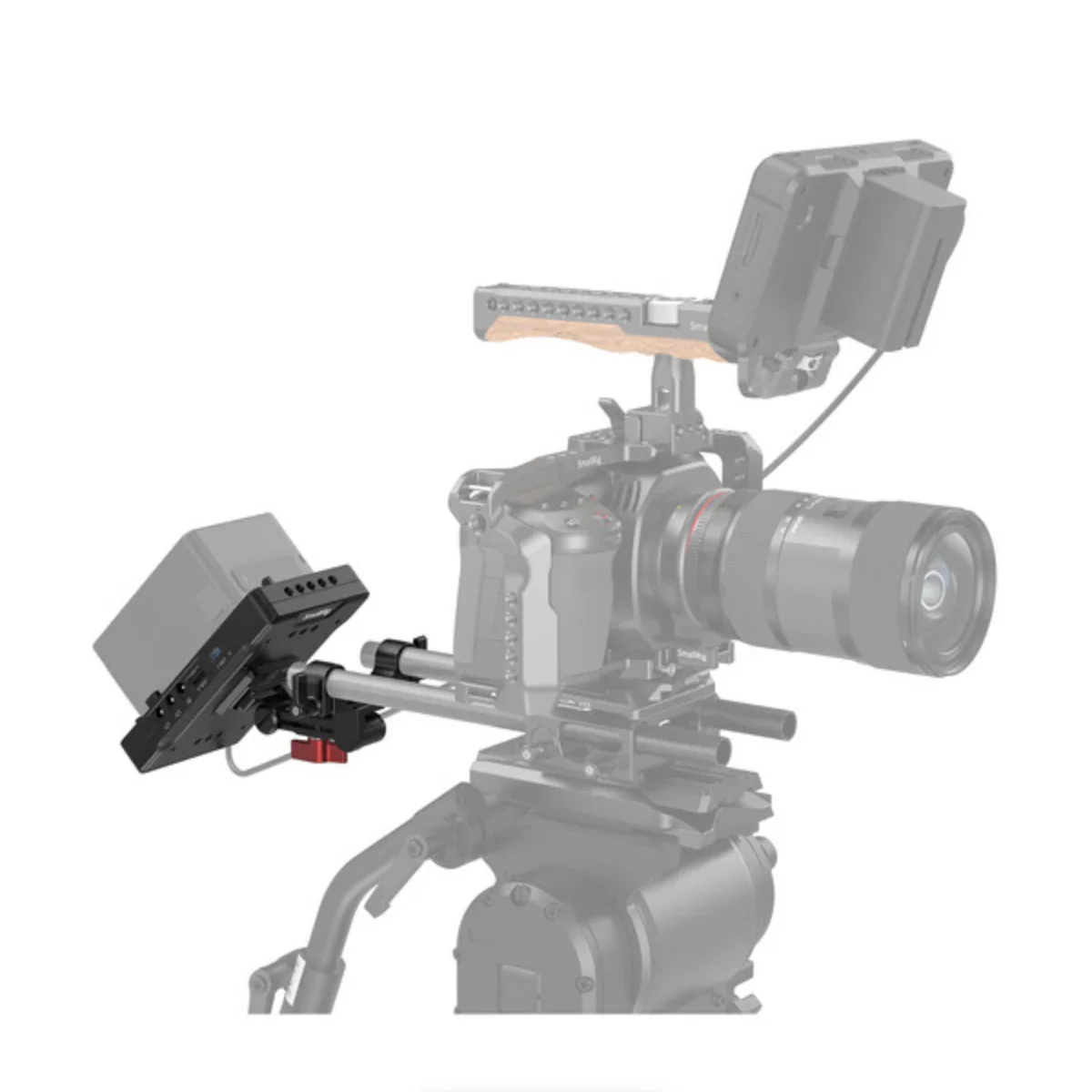 SmallRig V-Mount Battery Adapter Plate with 15mm LWS Rod Clamp & Adjustable Arm - Image 5