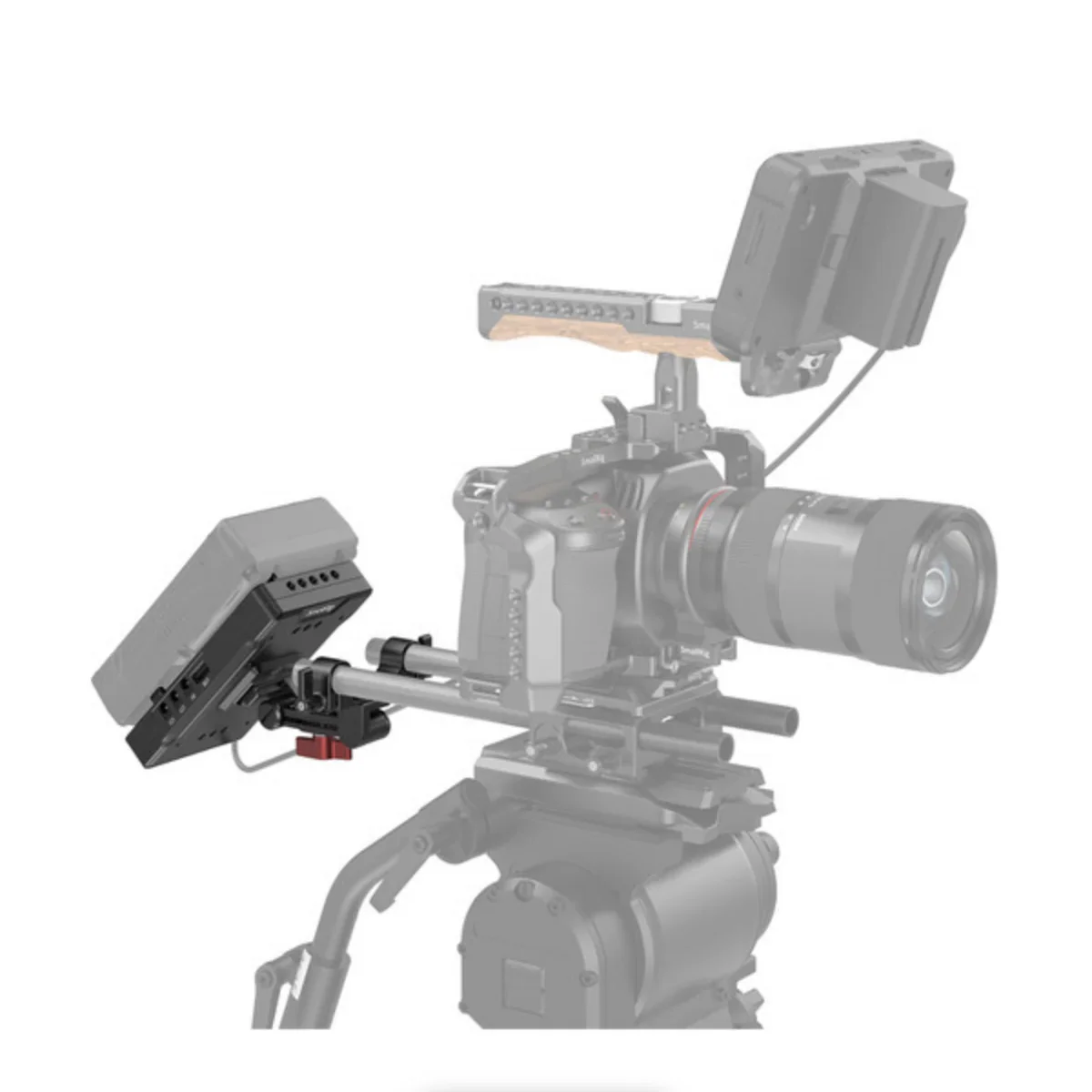SmallRig V-Mount Battery Adapter Plate with 15mm LWS Rod Clamp & Adjustable Arm - Image 6