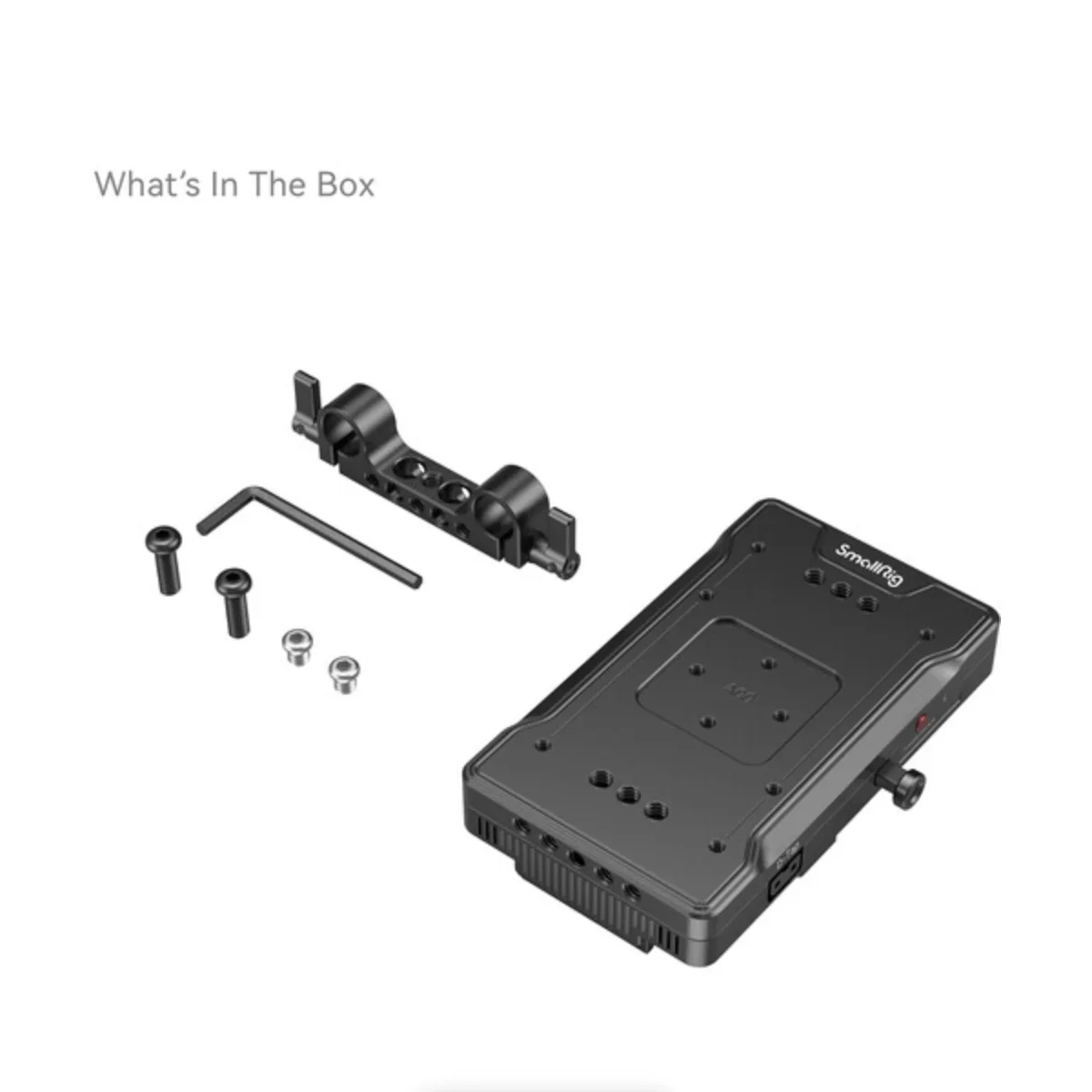 SmallRig V-Mount Battery Adapter Plate with Dual 15mm Rod Clamp - Image 8