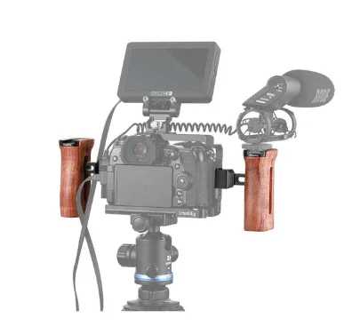 SmallRig Wooden Side Handle with NATO Clamp - Image 4