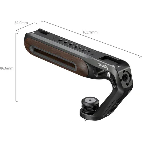 SmallRig Wooden Top Handle with 1/4"-20 & 3/8"-16 Locating Screw - Image 2
