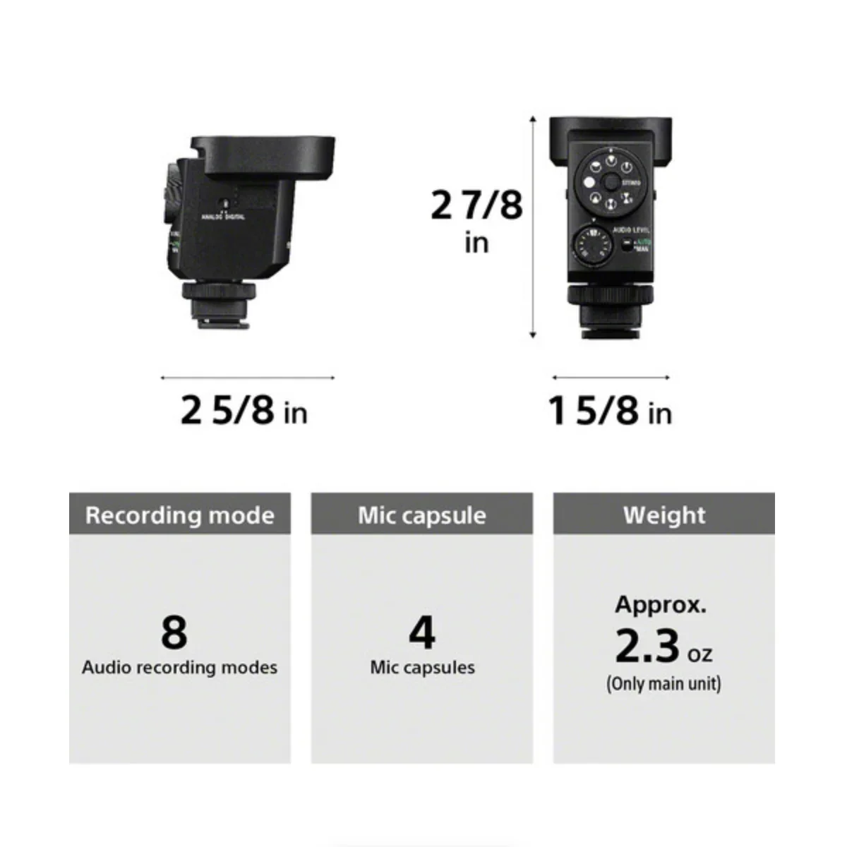 Sony ECM-M1 Compact Camera-Mount Digital Shotgun Microphone - Image 15