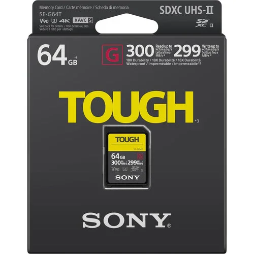 Sony SF-G TOUGH Series UHS-II SDXC Memory Card - 64GB - Image 2
