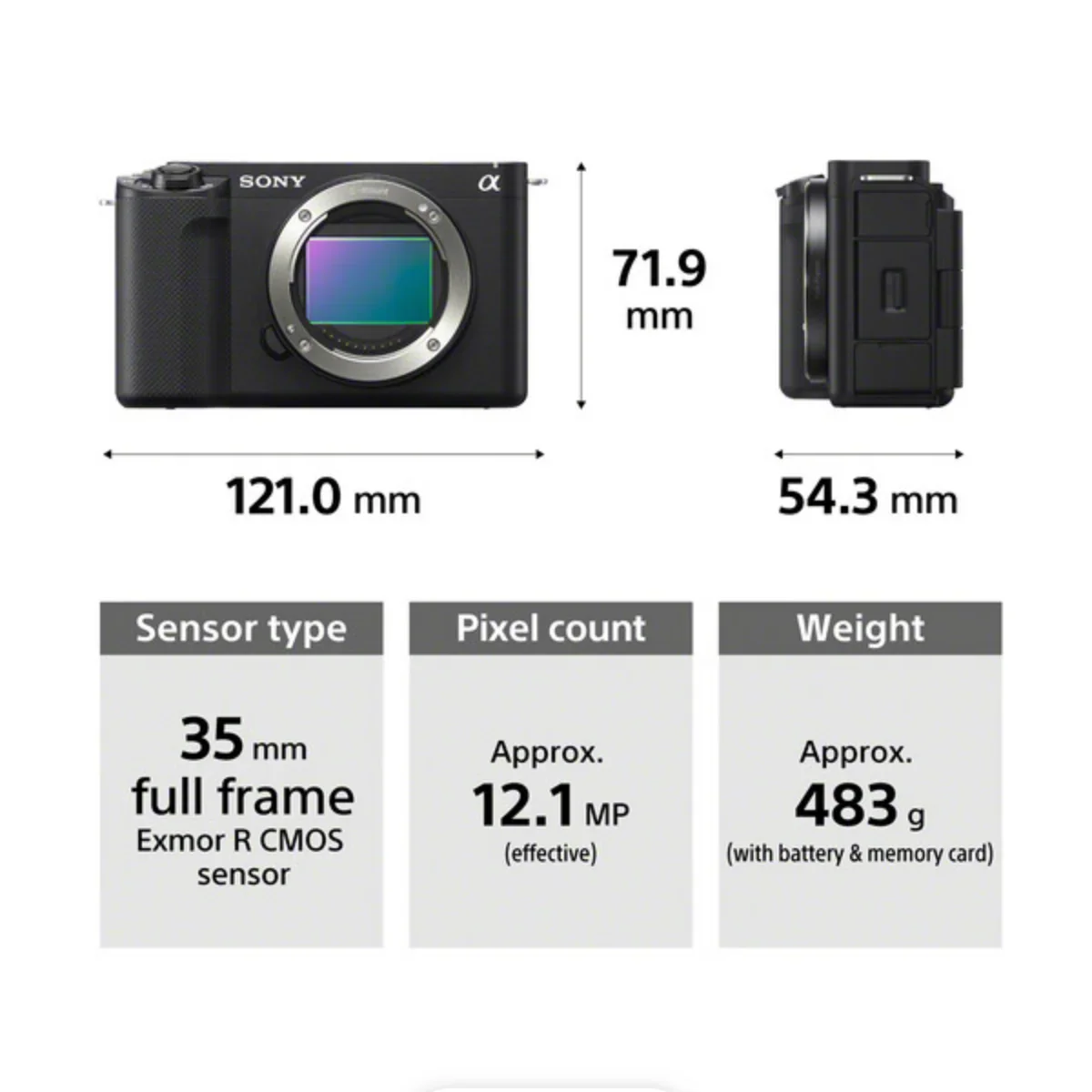 Sony ZV-E1 Mirrorless Camera (Body Only, White) - Image 9