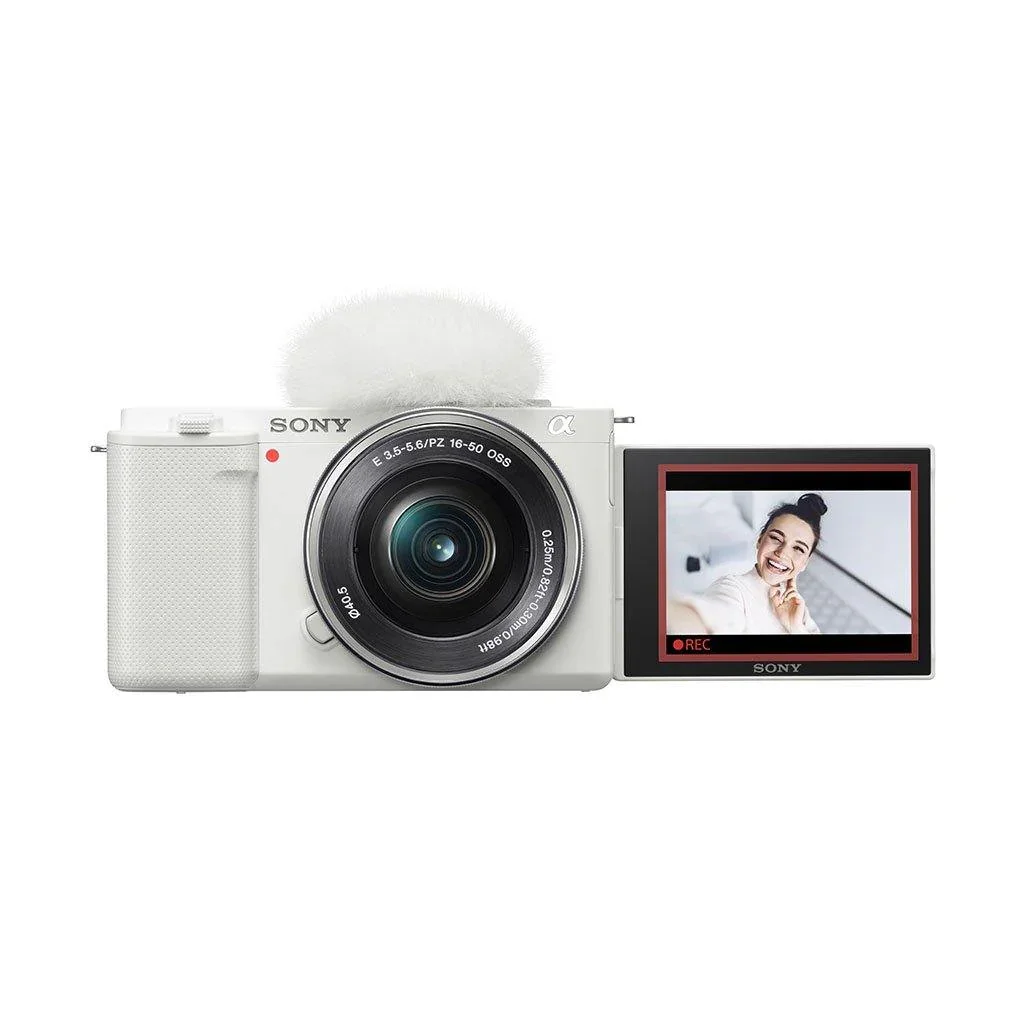 Sony ZV-E10 Mirrorless Camera with 16-50mm Lens (White) - Image 3