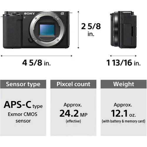 Sony ZV-E10 Mirrorless Camera with PZ 16-50mm f/3.5-5.6 OSS II Lens (Black) - Image 12