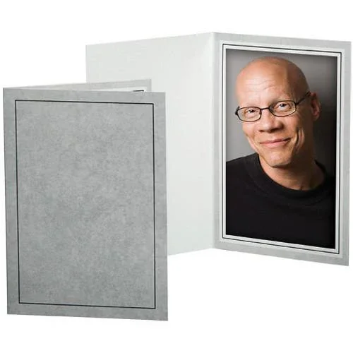 TAP 5x7'' PF-20 Photo Folders (Grey) - 25 Pack