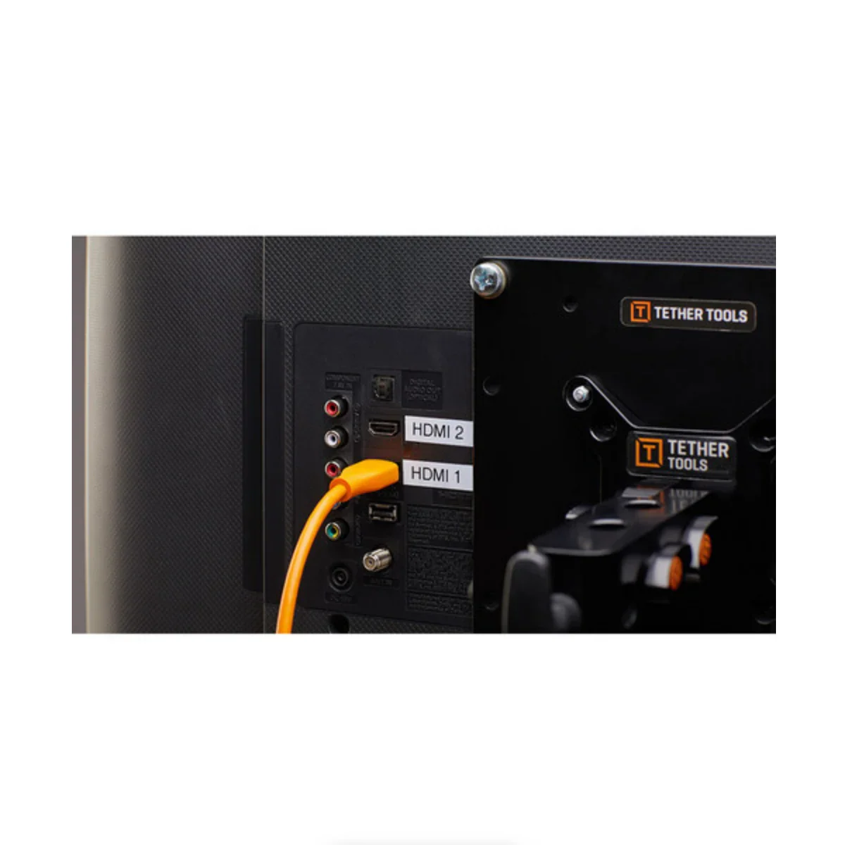 Tether Tools TetherPro HDMI Cable with Ethernet (Orange, 15') - Image 2