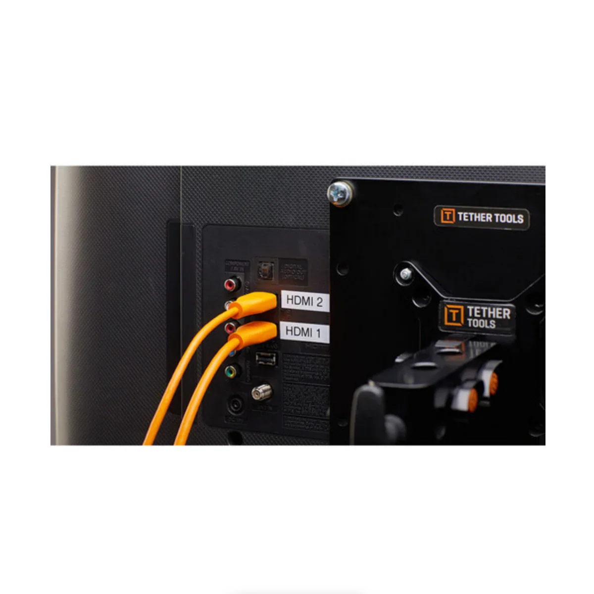 Tether Tools TetherPro HDMI Cable with Ethernet (Orange, 15') - Image 3