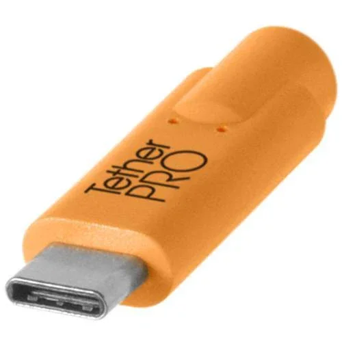 Tether Tools TetherPro USB Type-C to USB Type-A Extension Cable (15', Orange) - Image 2