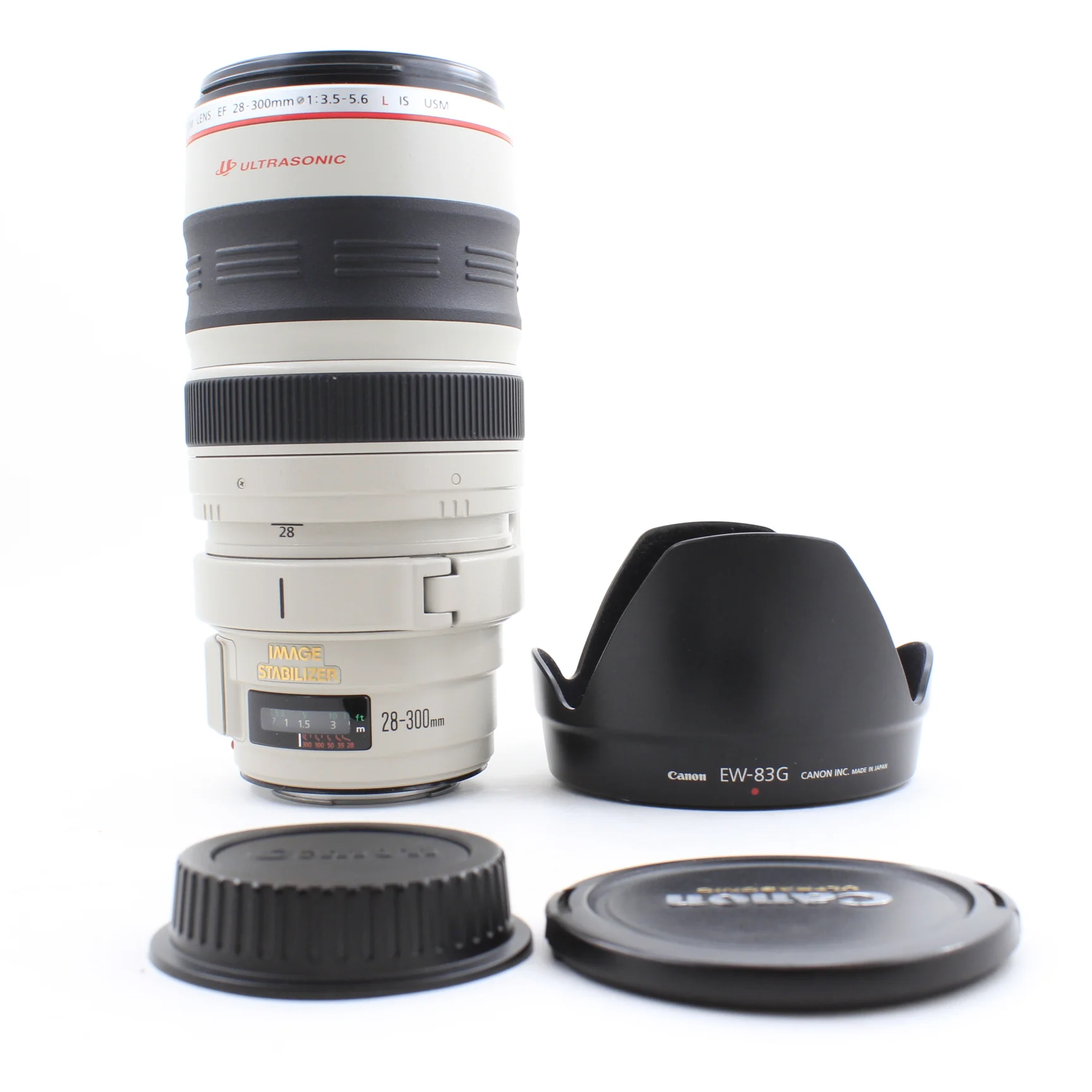 * USED * Canon EF 28-300mm F/3.5-5.6L IS USM Lens with Lens Hood
