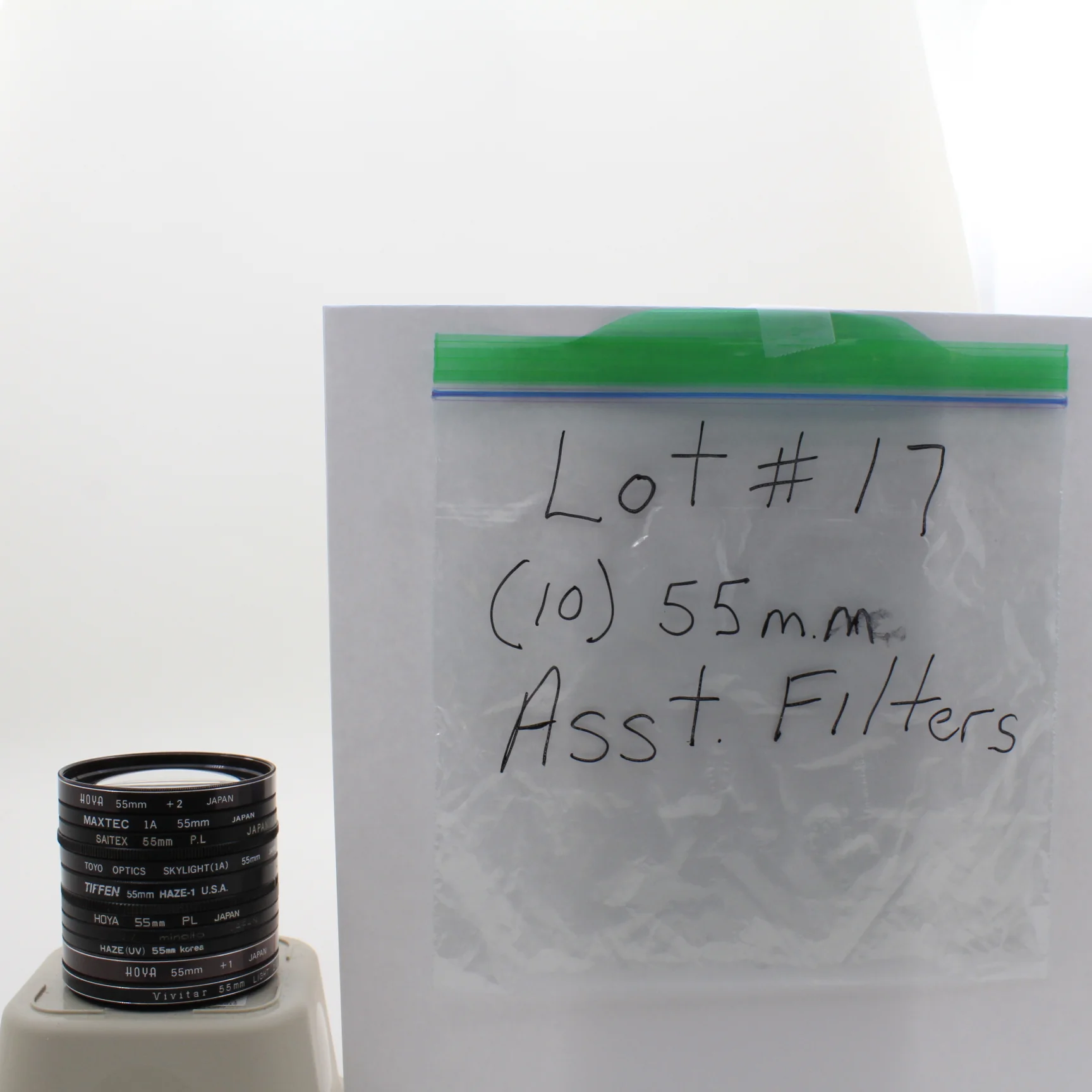 * USED * Lot #17 (10) 55mm Lens Filters