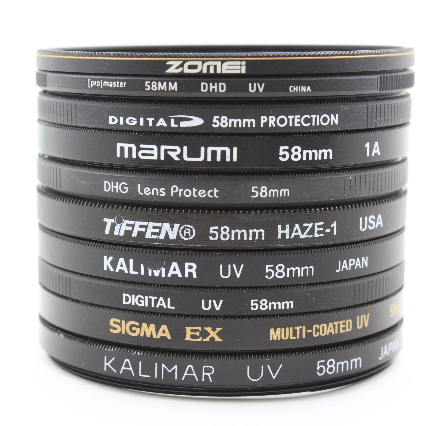 * USED * Lot #2 (10) 58mm Lens Filters - Image 2