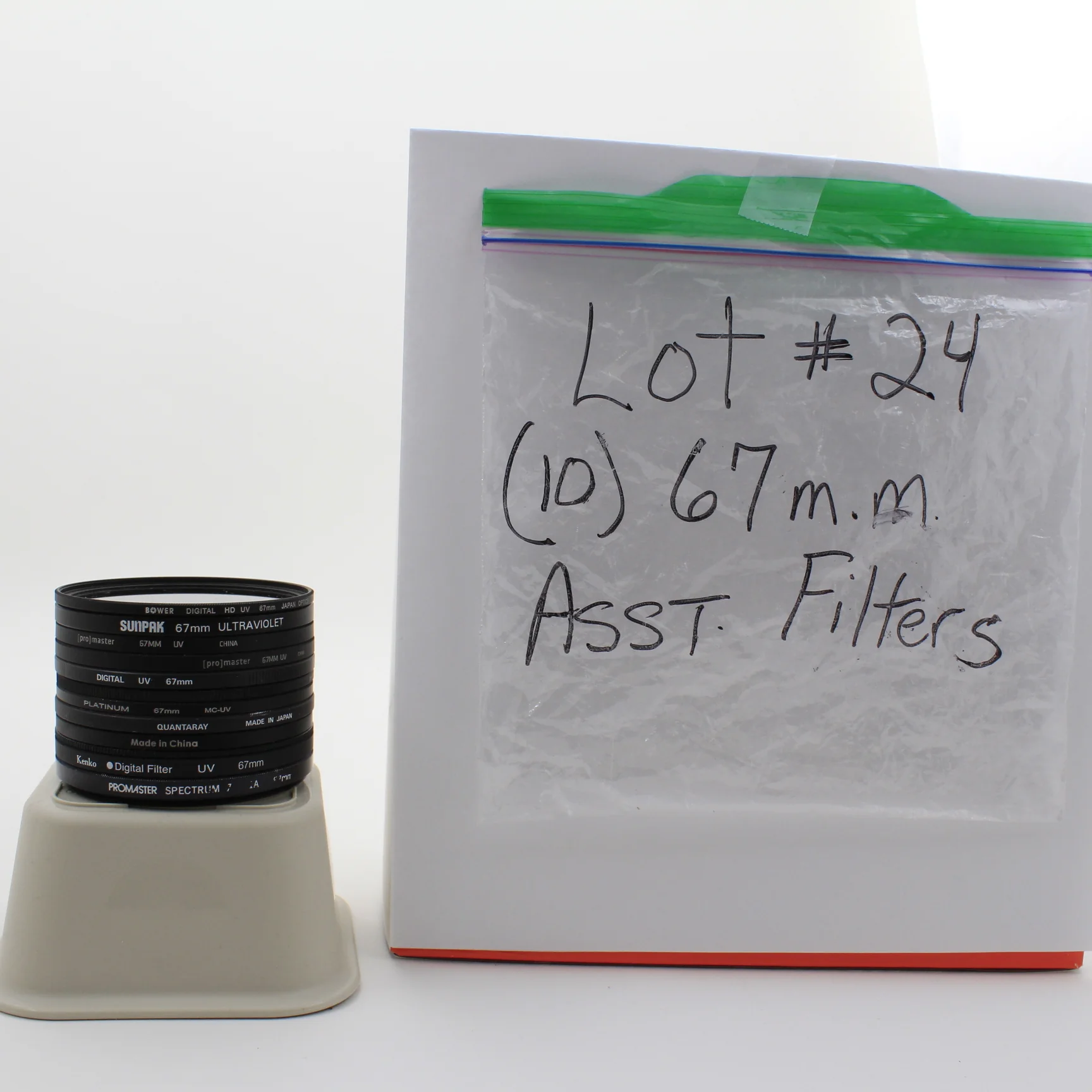 * USED * Lot #24 (10) 67mm Lens Filters
