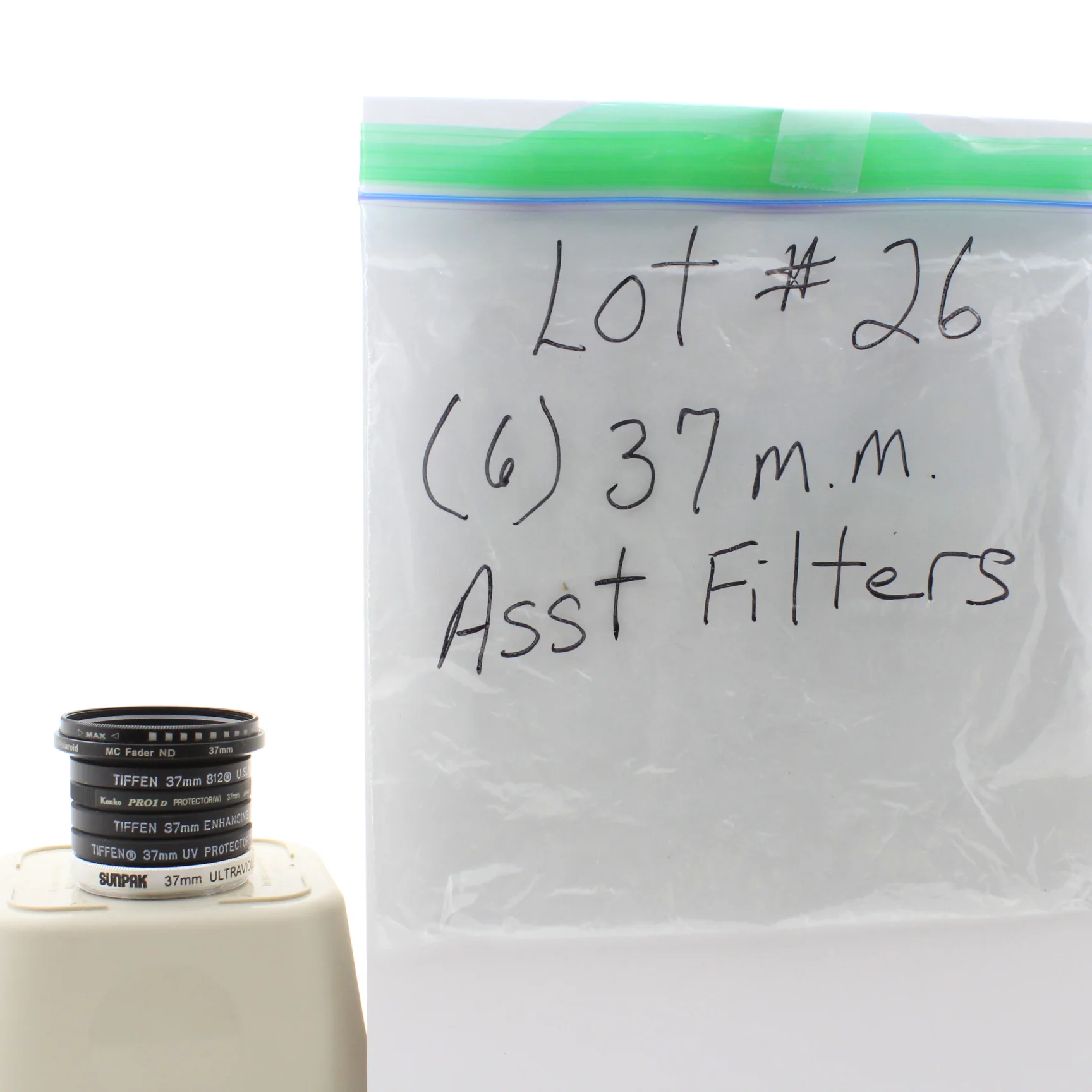 * USED * Lot #26 (5) 37mm  Lens Filters
