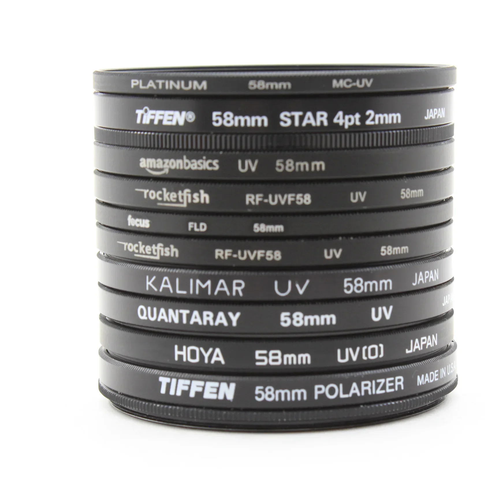 * USED * Lot #5 (10) 58mm Lens Filters - Image 2