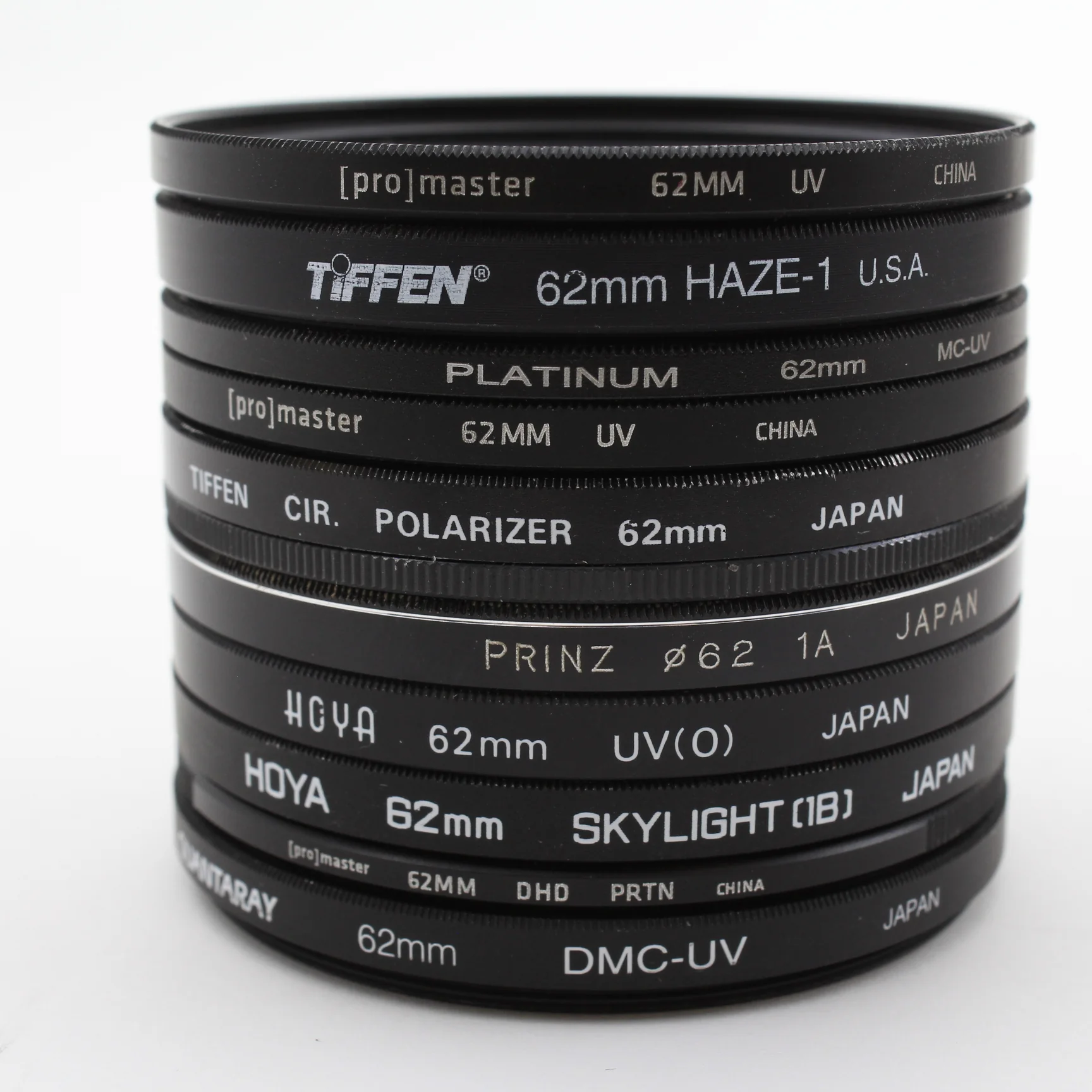 * USED * Lot #9 (10) 62mm Lens Filters - Image 2