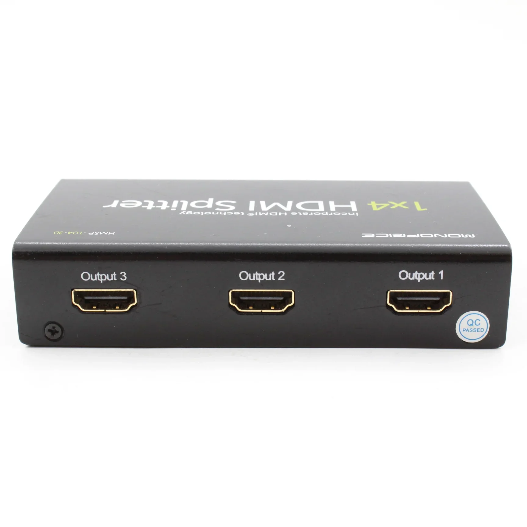 * USED * Monoprice 1x4 HDMI Splitter HMSP 104-3D - Image 3