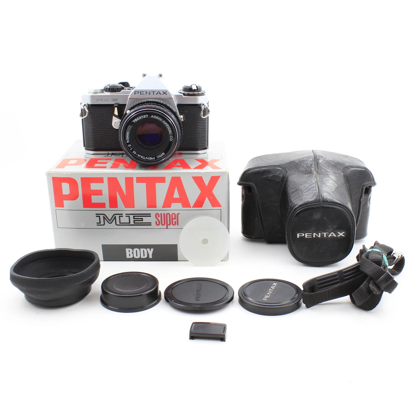 * USED * Pentax ME Super 35mm Film Camera with Pentax-M 50mm f/2 SMC Lens Boxed TESTED
