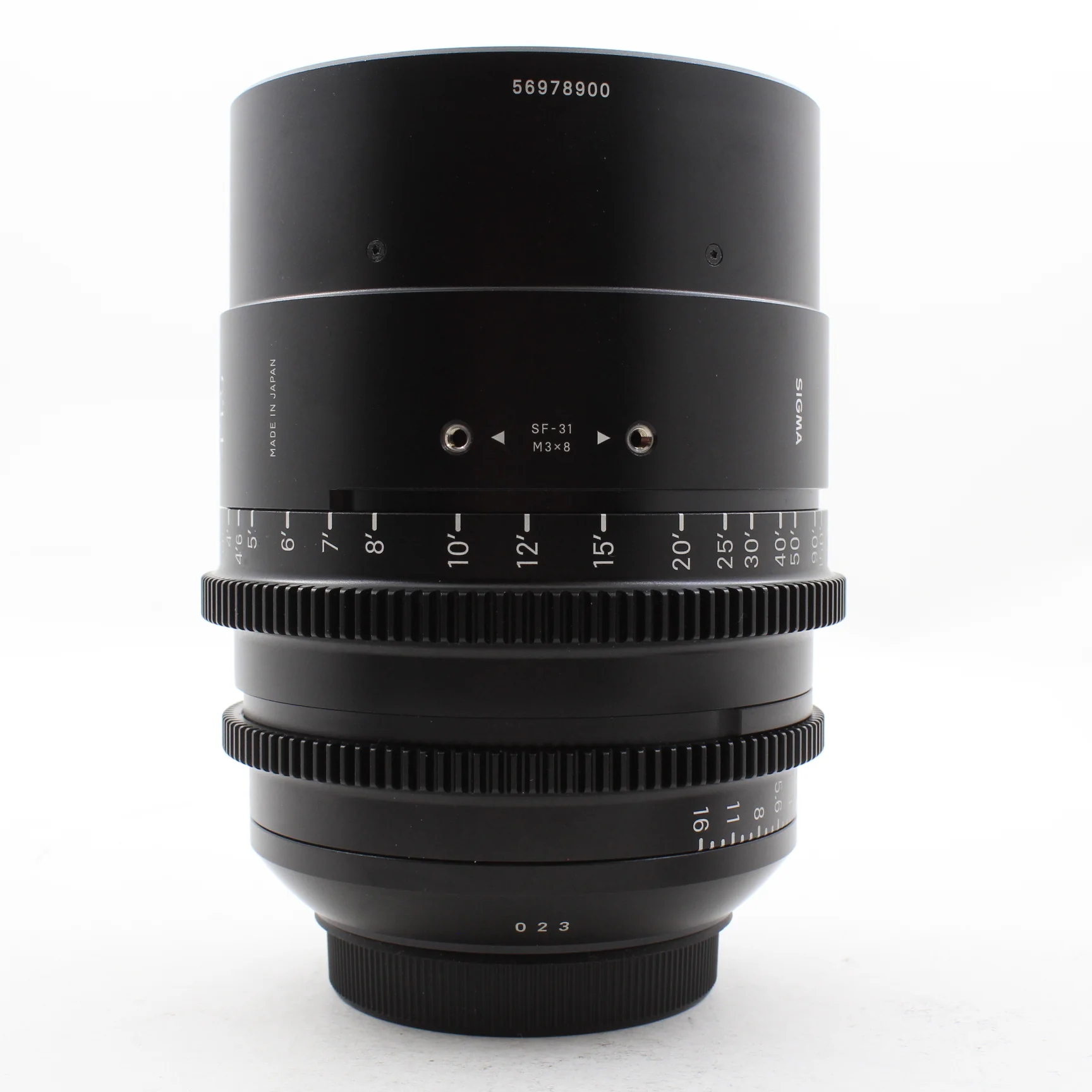 * USED * Sigma 65mm T1.5 FF High-Speed Prime Cine Lens Canon EF Mount - Image 3