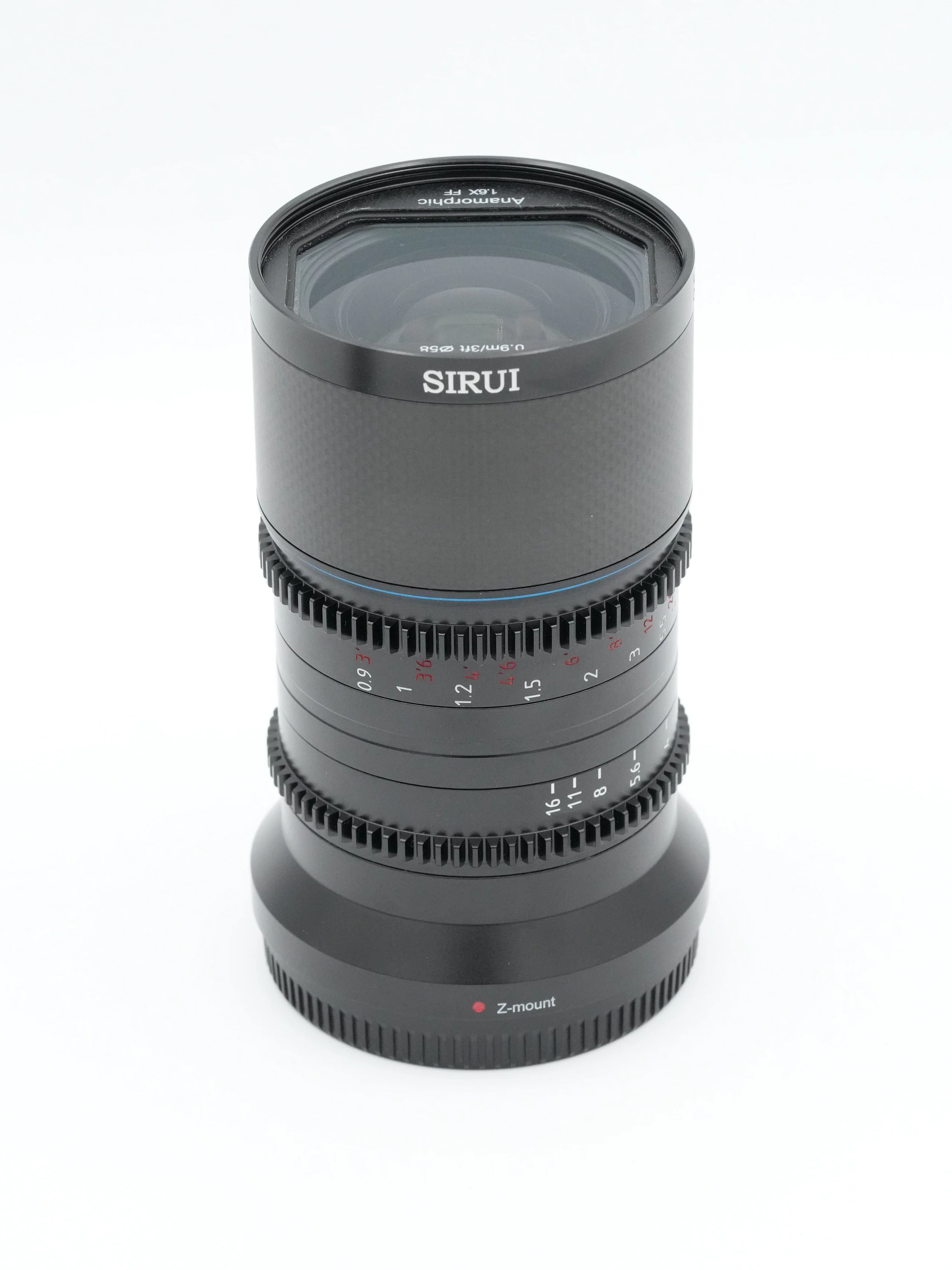 * USED * Sirui 35mm T/2.9 1.6x Carbon Fiber Anamorphic Lens for Nikon Z (Neutral Flare) - Image 3