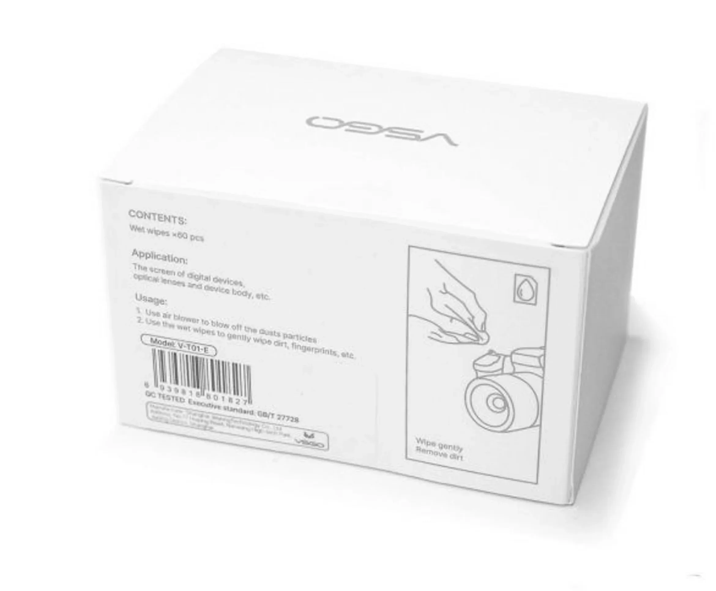 VSGO Anti-Bacteria Screen/Lens Cleaning Wet Wipes - Image 3