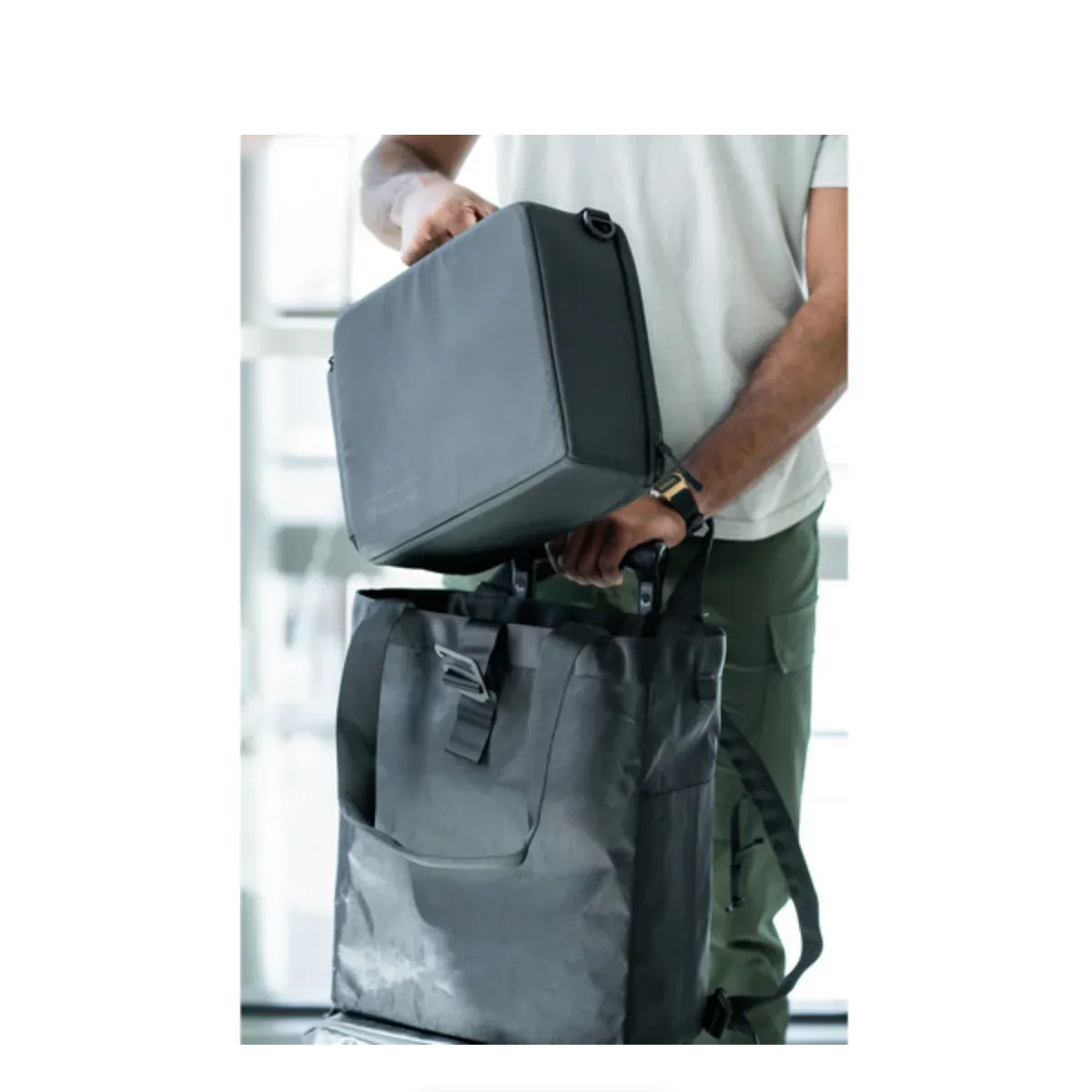 WANDRD Tote Backpack (Black, 20L) - Image 8