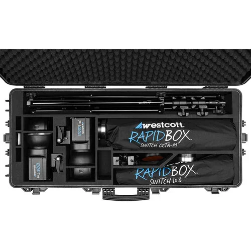 Westcott 4418 Rolling Hard Case for FJ400 2-Light Kit - Image 2