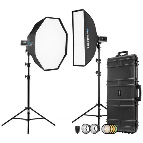 Westcott FJ400 II Strobe 2-Light Location Hard Case Kit w/ FJ-X3 S Wireless Trigger for Sony Cameras