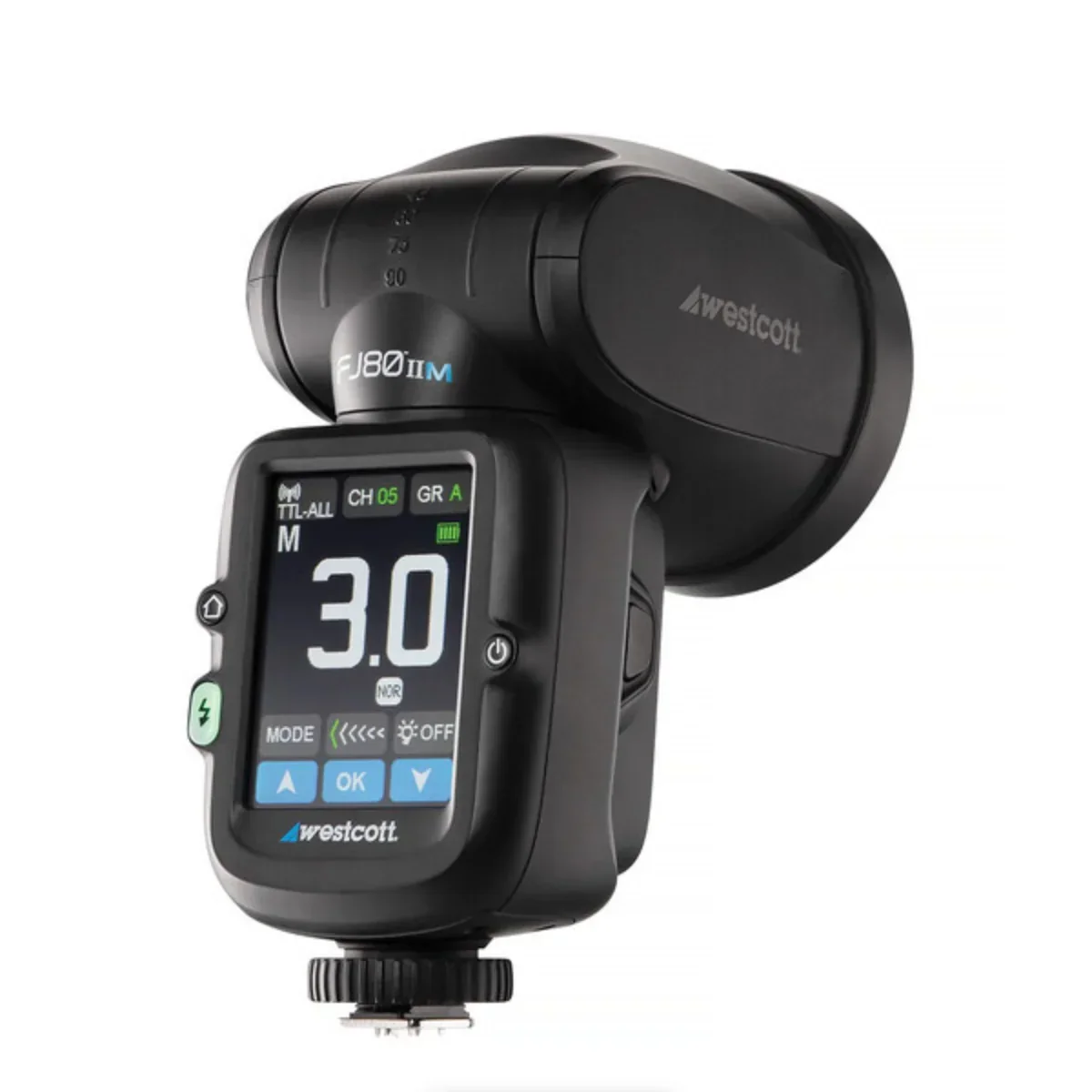 Westcott FJ80 II M Touchscreen Speedlight with Multi-Brand Camera Mount (80Ws) - Image 4