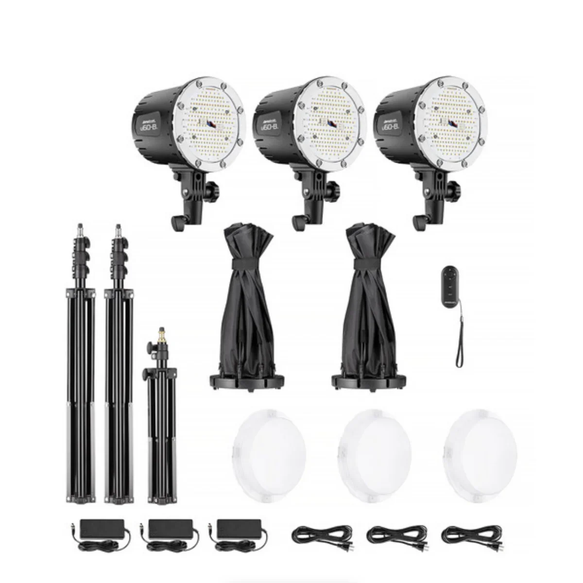 Westcott U60-B Bi-Color 3-Light LED Monolight Kit with 22" Octabox (3-Light Kit) - Image 11