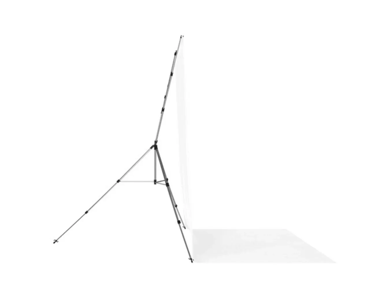 Westcott X-Drop Pro Fabric Backdrop Sweep Kit (High-Key White, 8 x 13') - Image 4
