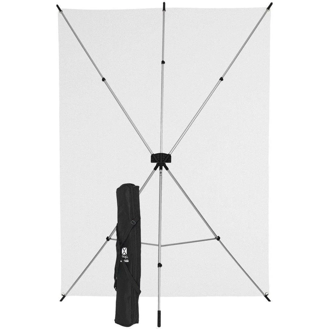Westcott X-Drop Wrinkle-Resistant Backdrop Kit - High-Key White (5' x 7') - Image 2