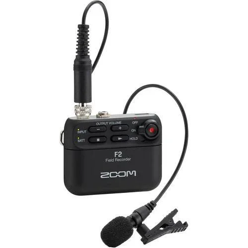Zoom F2 Ultracompact Portable Field Recorder with Lavalier Microphone - Image 6