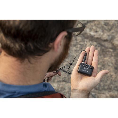 Zoom F2 Ultracompact Portable Field Recorder with Lavalier Microphone - Image 8